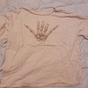 $10 off $60 ⭐️  Aerican Eagle Women's Skeleton Hand Graphic T-Shirt